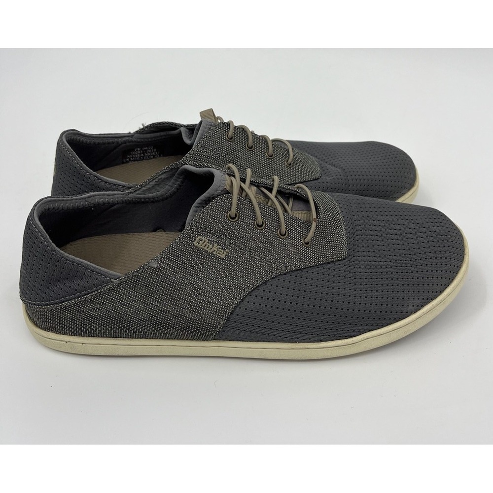 Olukai Shoes Mens 10.5 Gray Nohea Moku Slip On Boat Mesh Sneakers